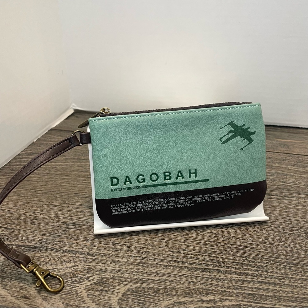 Dagobah Loungefly Star Wars. coin purse Bag with Strap. Pouch only.  Used.